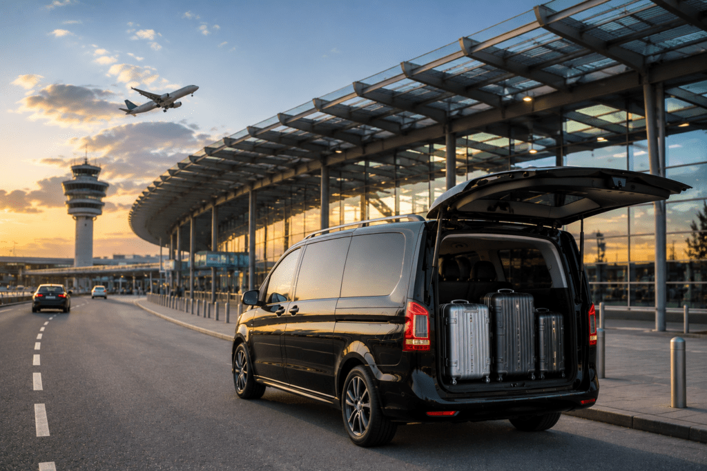 Flughafentransfer Nürnberg ab Rostock mit Hanse Taxi Plus