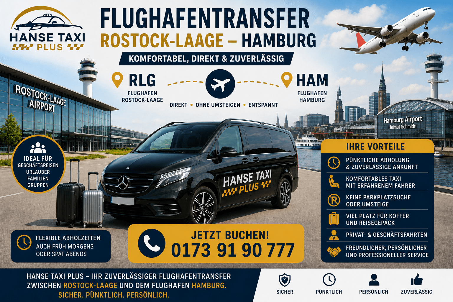 Flughafentransfer Rostock Hamburg