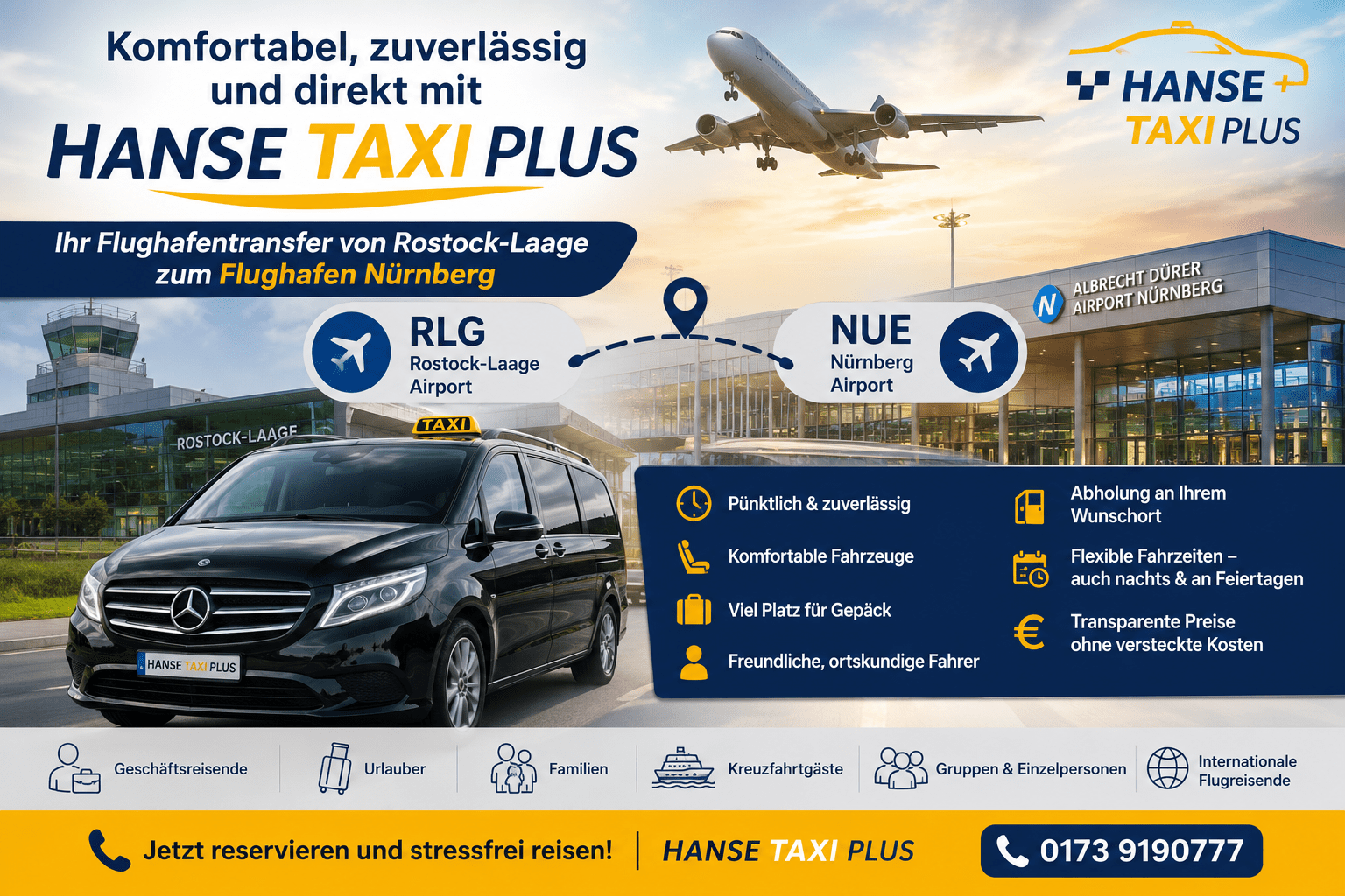 Flughafentransfer Rostock Nürnberg
