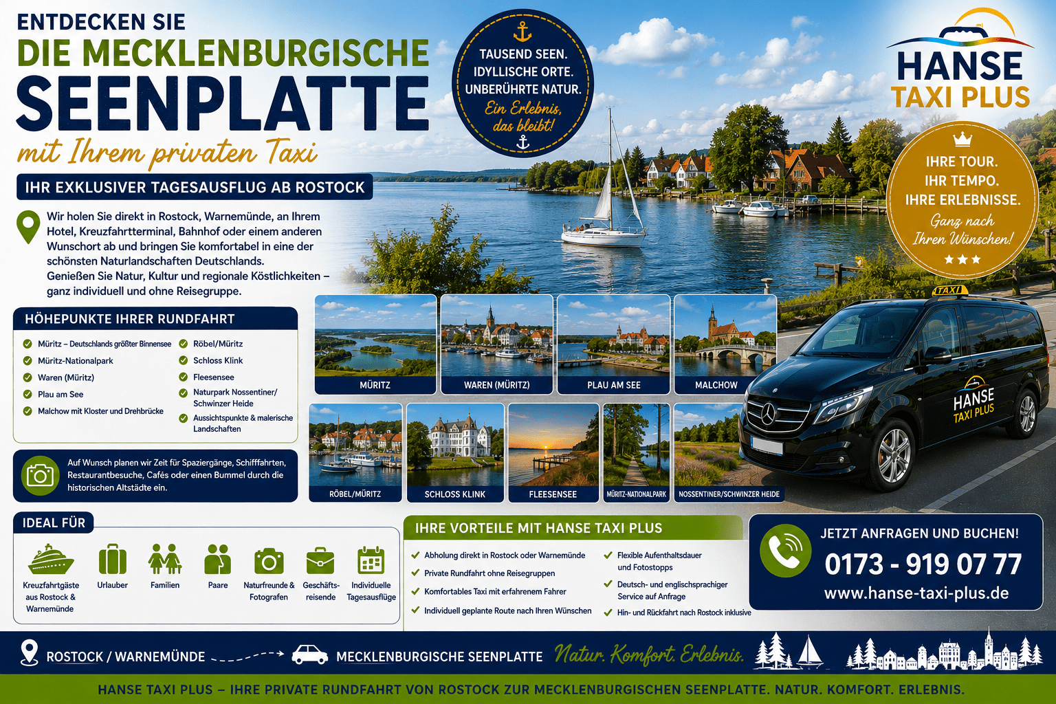 Rundfahrt Mecklenburgische Seenplatte