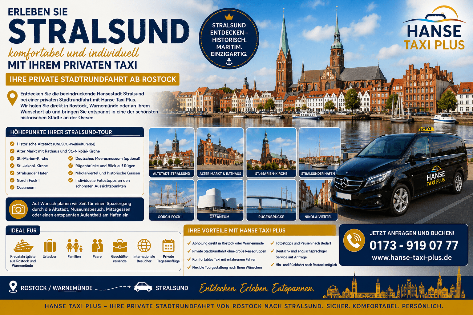 Stadtrundfahrt Stralsund