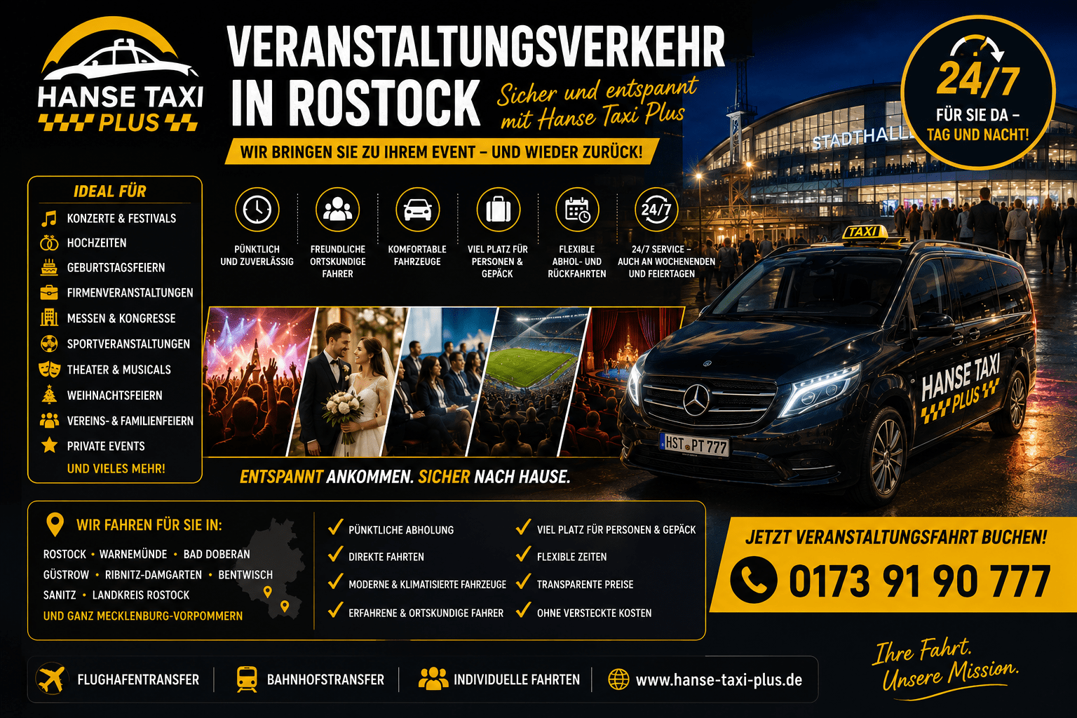 Veranstaltungsverkehr in Rostock