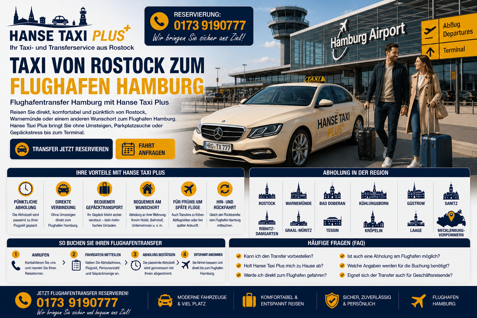 Flughafentransfer Hamburg Hanse Taxi Plus