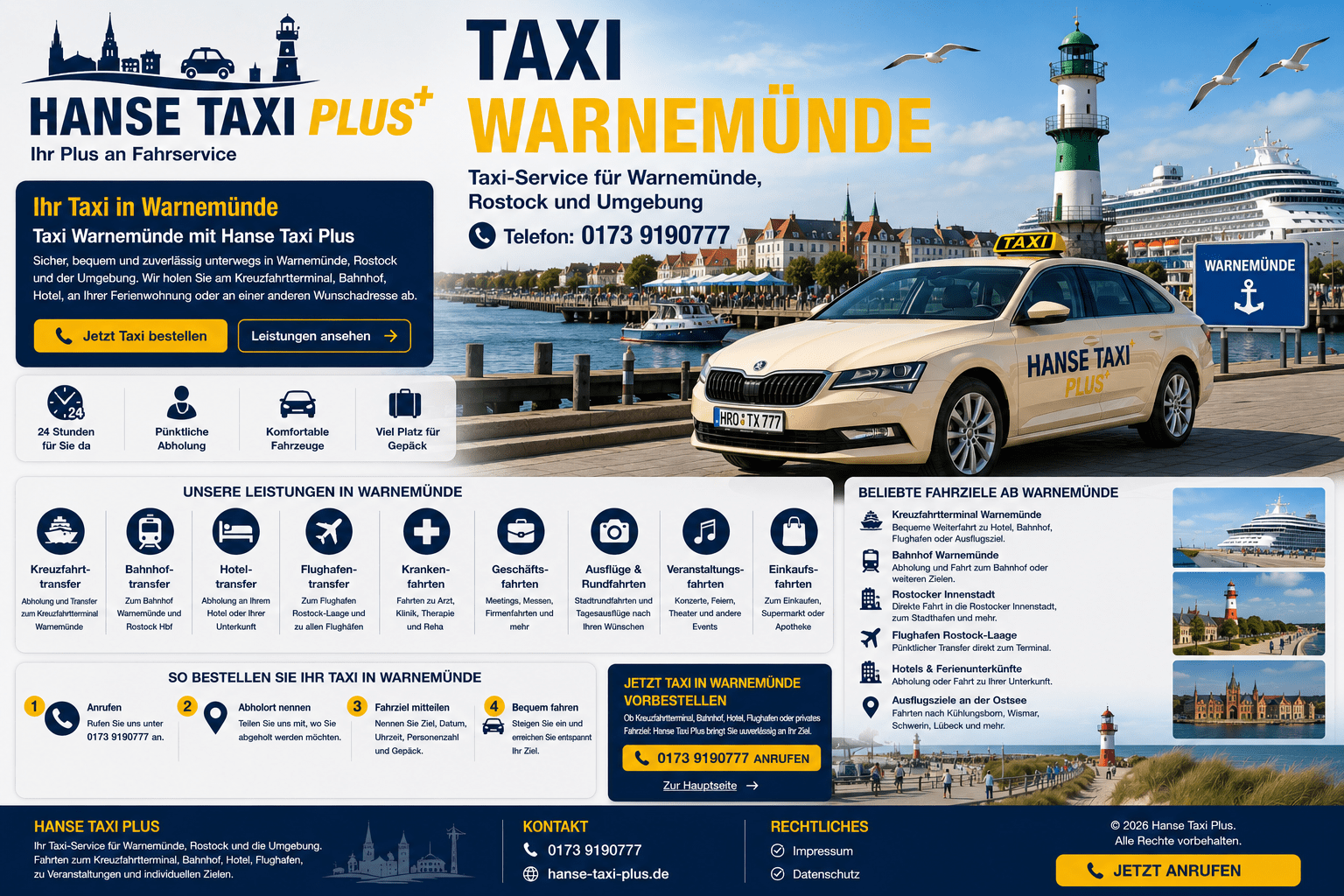 Taxi Warnemünde Hanse Taxi Plus
