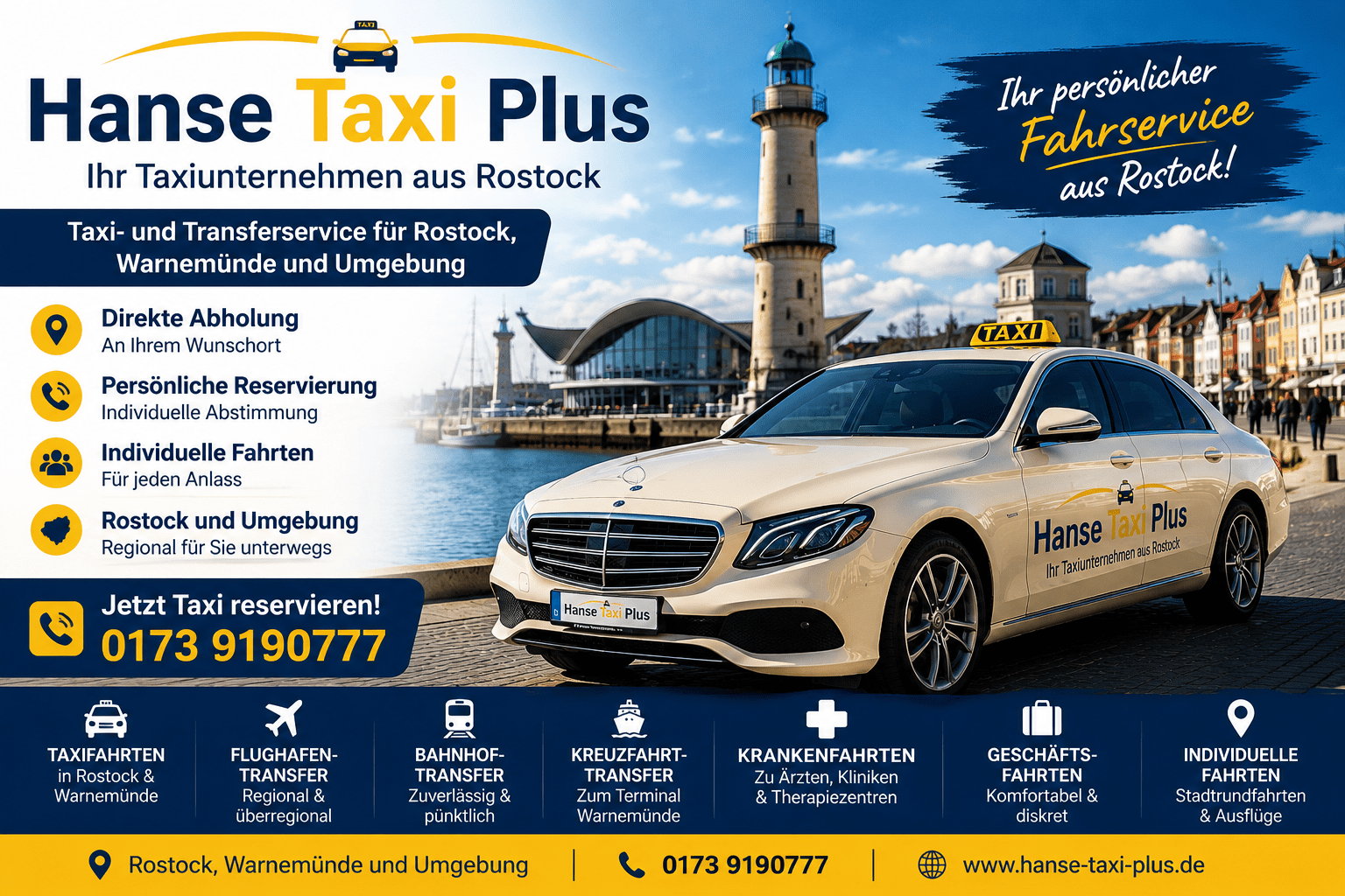 Taxiunternehmen Rostock Hanse Taxi Plus